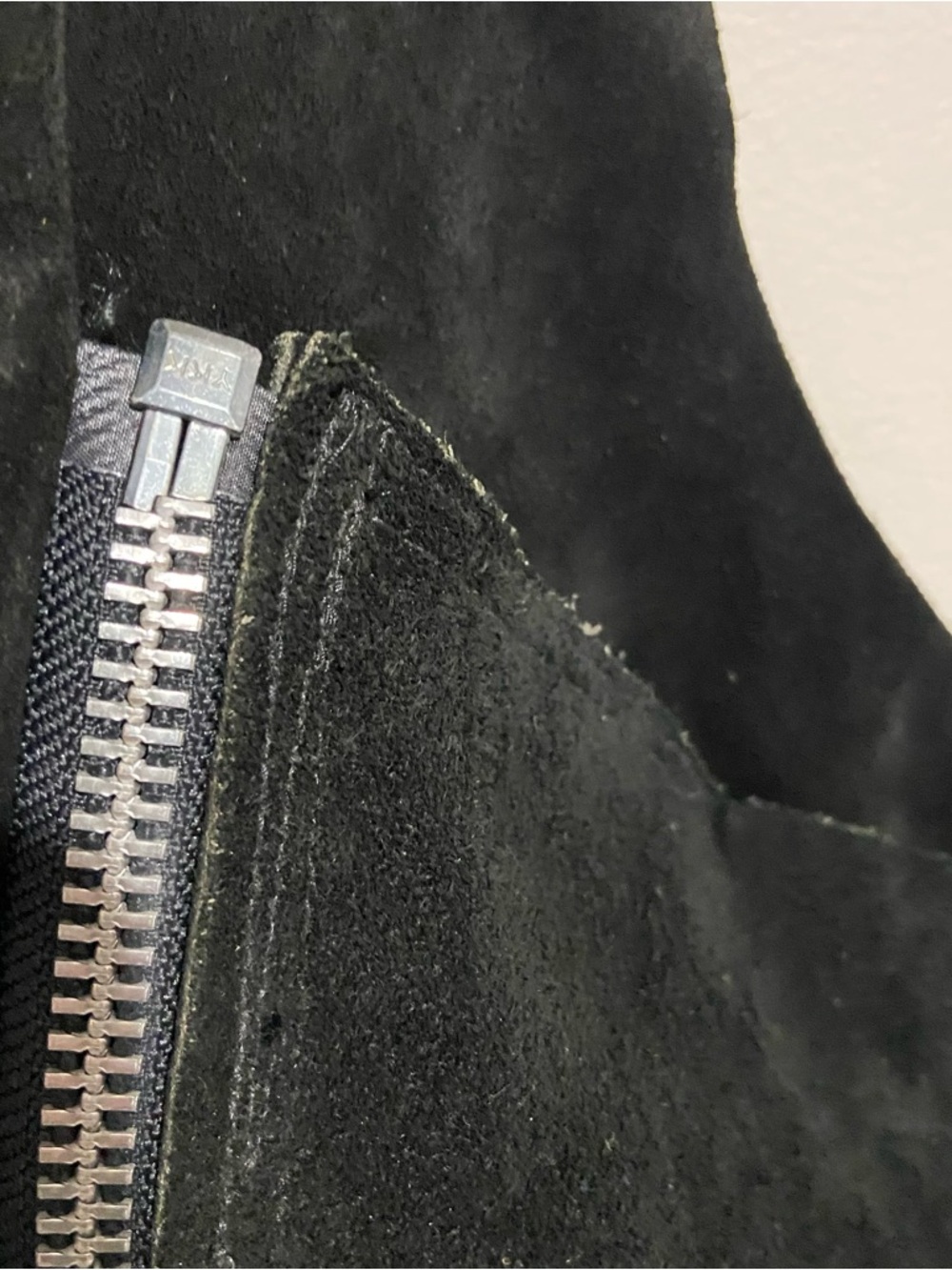 Whitman Chaps Medium Schooling Buckle Back Show Suede Leather Black Riding USA - Picture 7 of 16
